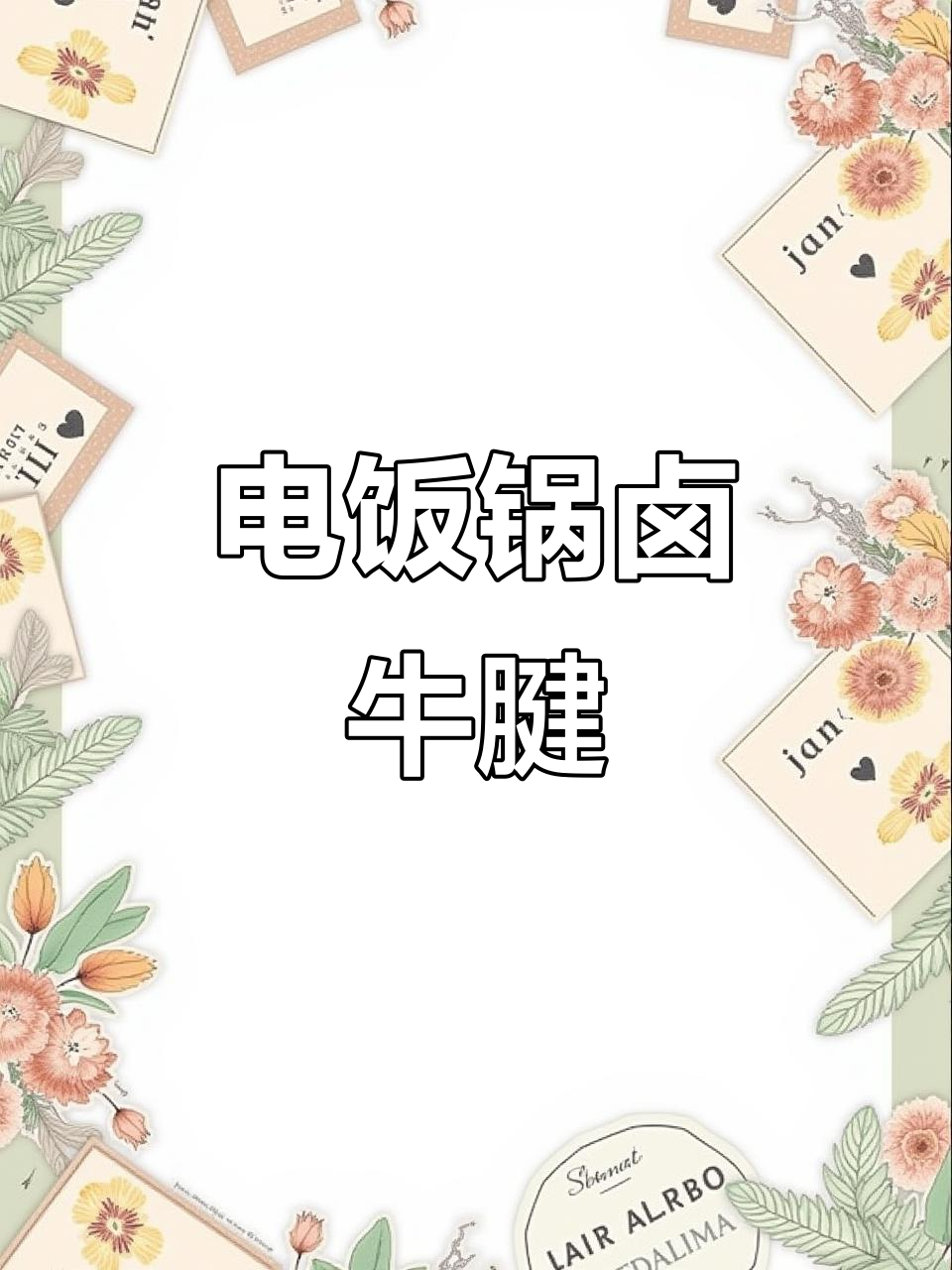 首次尝试卤牛腱,电饭锅轻松搞定!简单又美味!