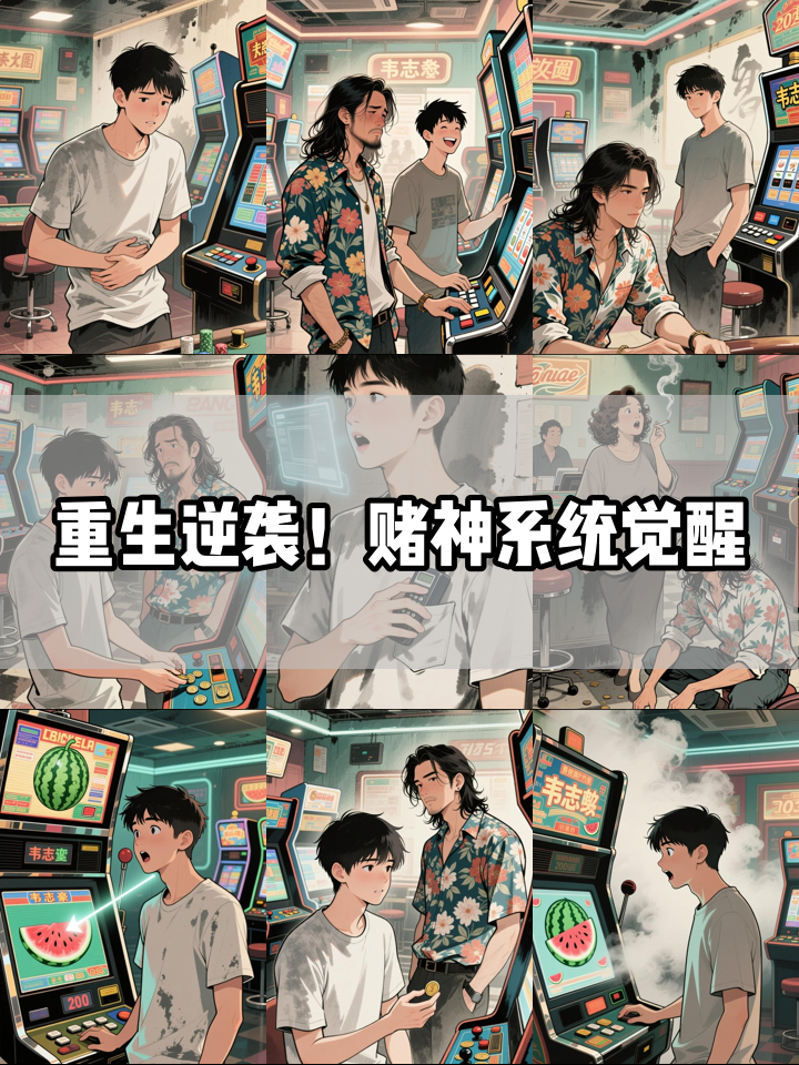 重生九零：游戏厅菜鸟靠赌神系统暴富，反杀老千惊呆全场