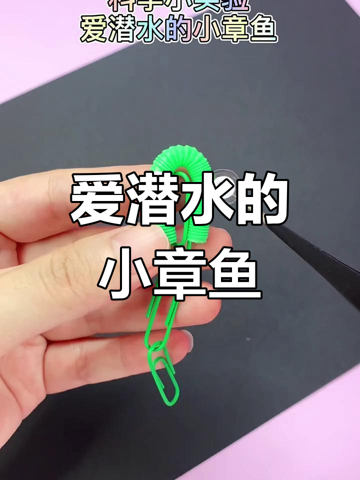 小章鱼潜水大挑战,科学小实验超有趣!