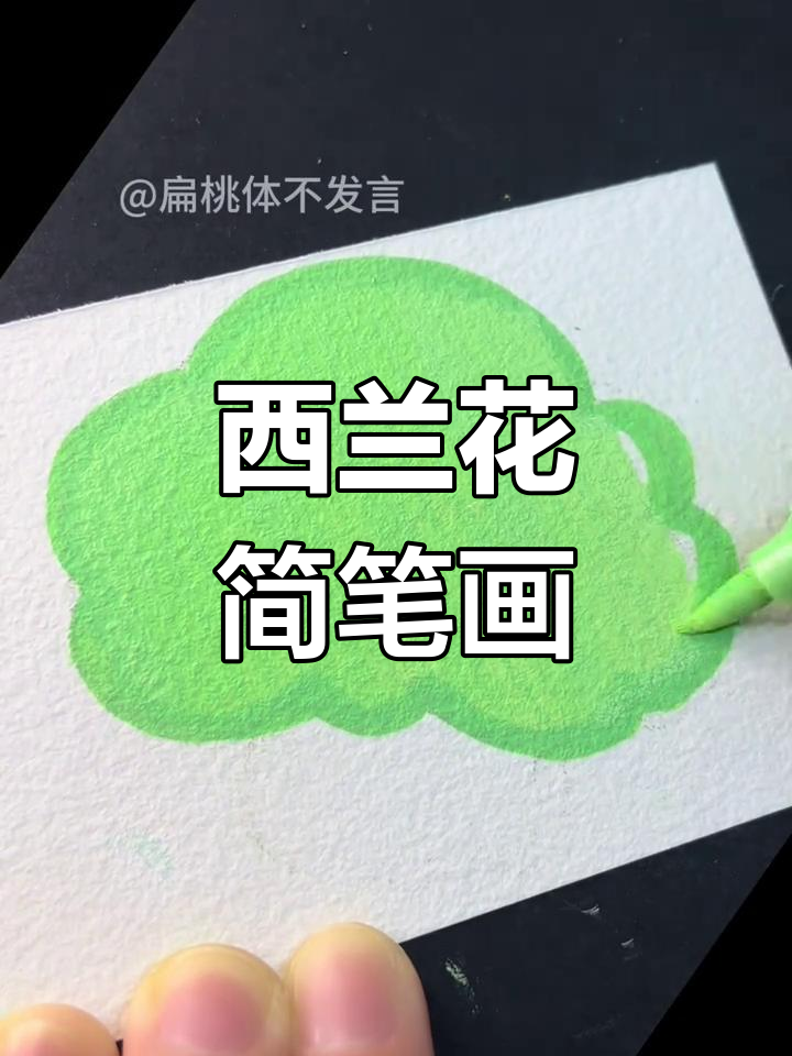 轻松学画西兰花,治愈简笔画教程