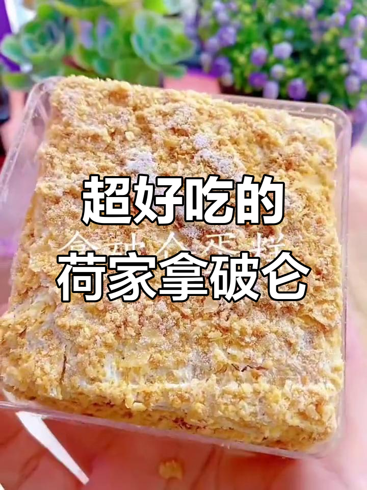 荷家拿破仑蛋糕,酥脆口感让人无法抗拒!三种口味任你选