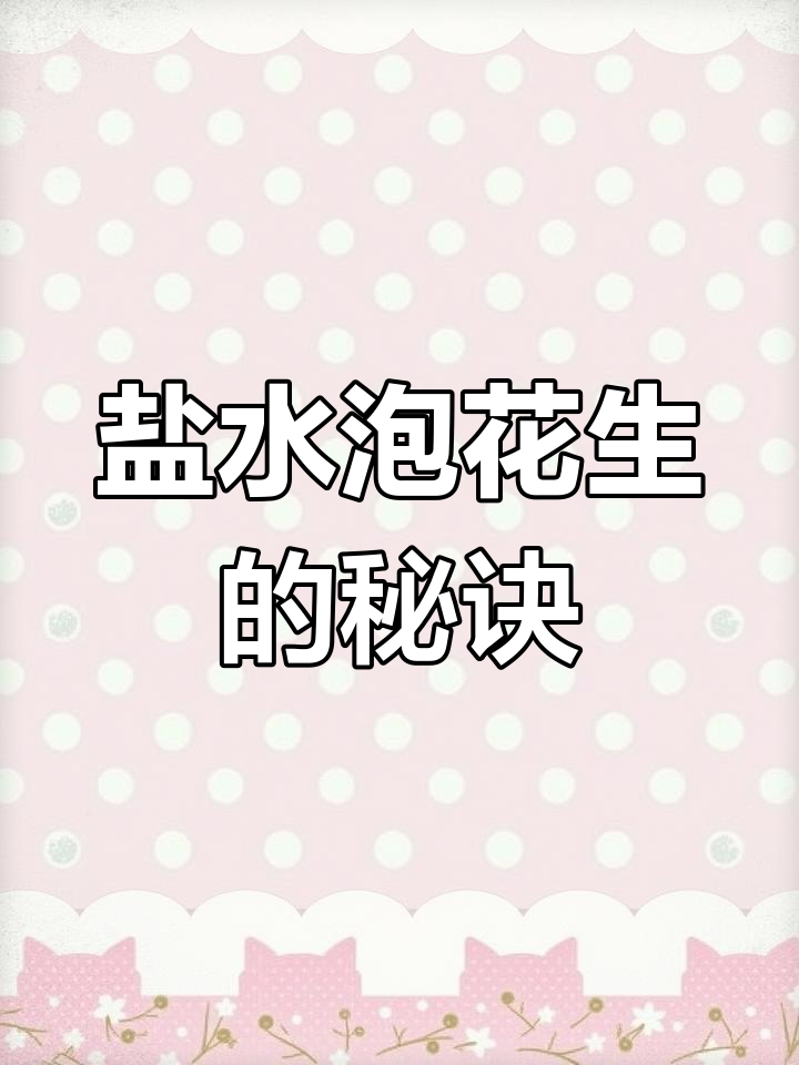 水煮花生商业版做法,详细步骤分享