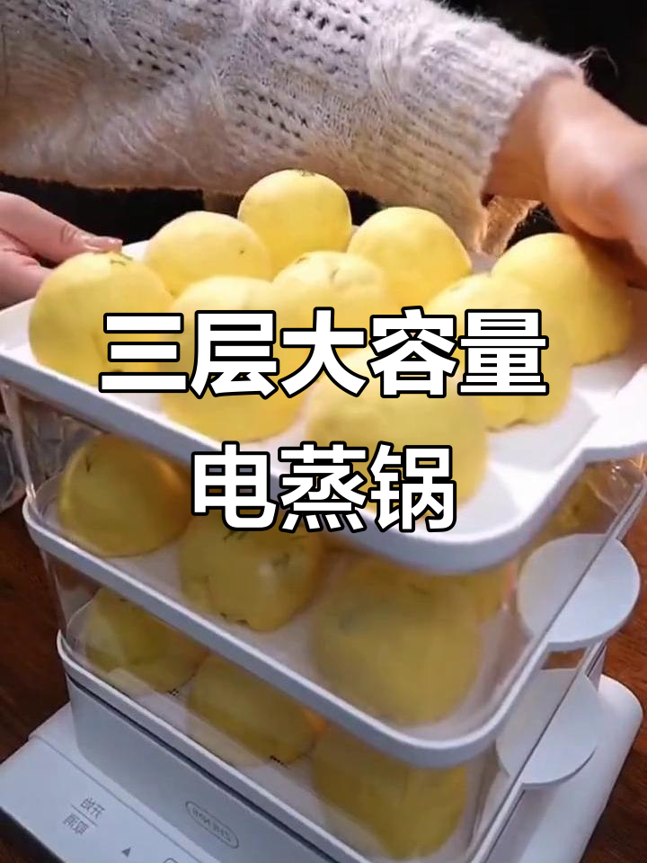 三层电蒸锅,快速出蒸汽,家庭必备厨房神器