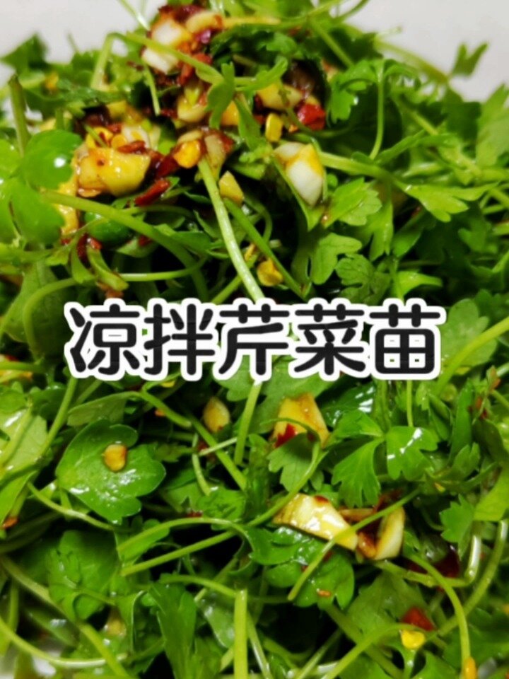 凉拌芹菜苗~就是这个味儿!超级好吃