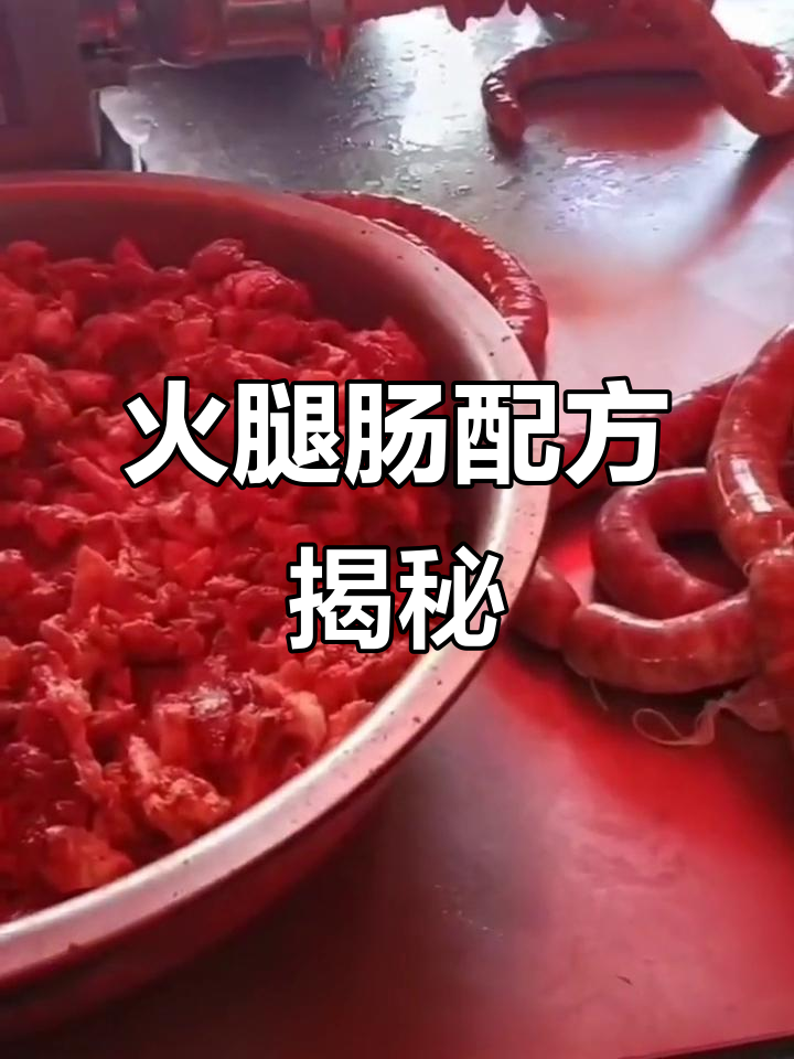 火腿肠秘方:猪肉、淀粉等精确比例,口感鲜美!