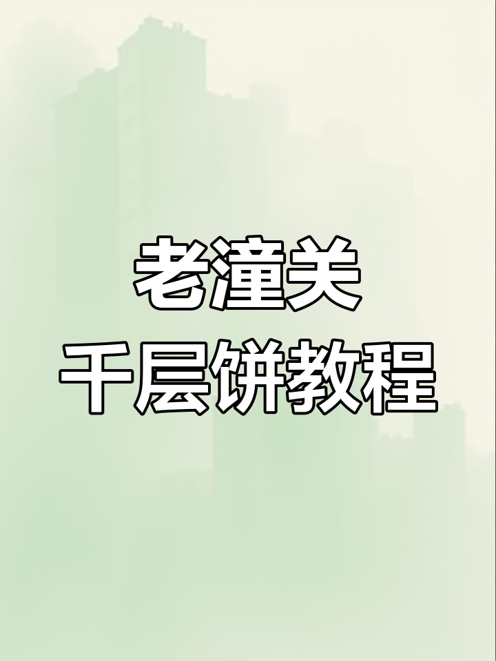 空气炸锅制作老潼关千层饼与肉夹馍