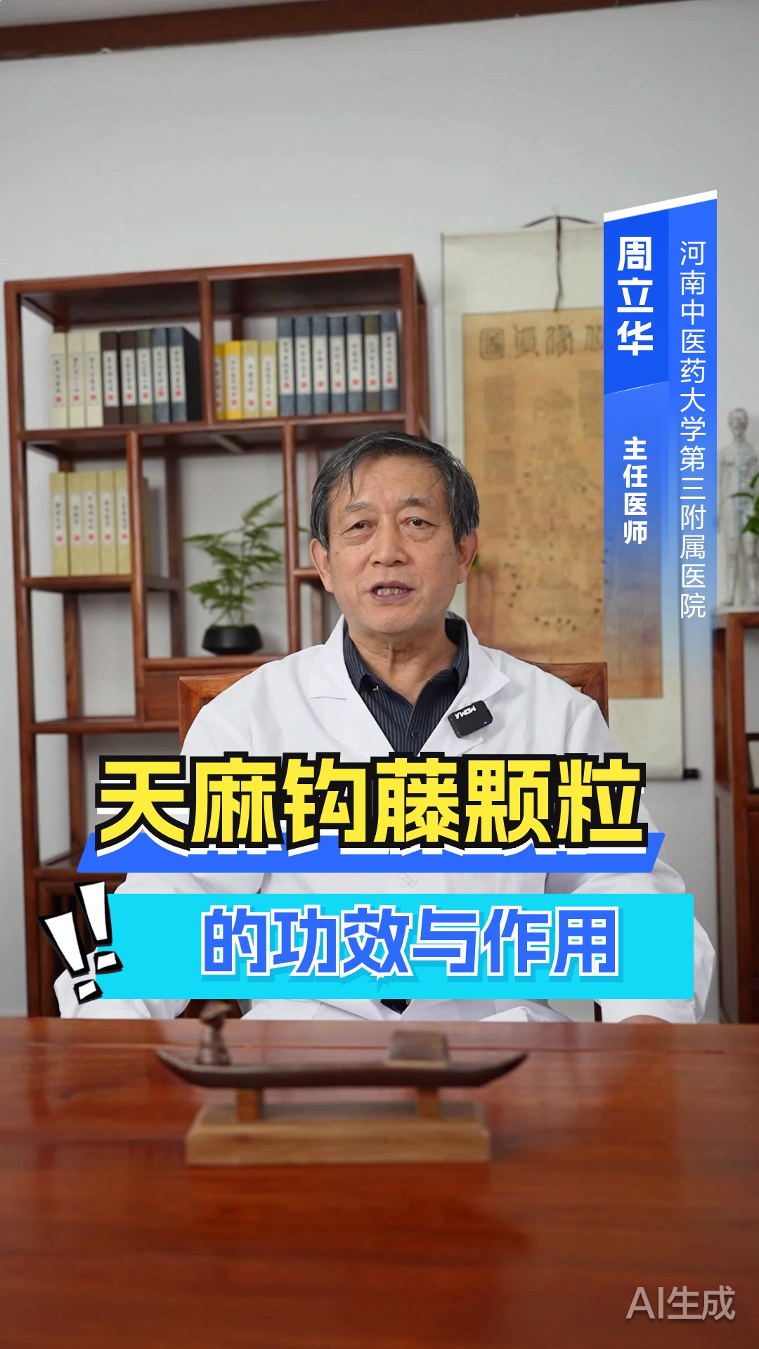 天麻钩藤颗粒的功效与作用