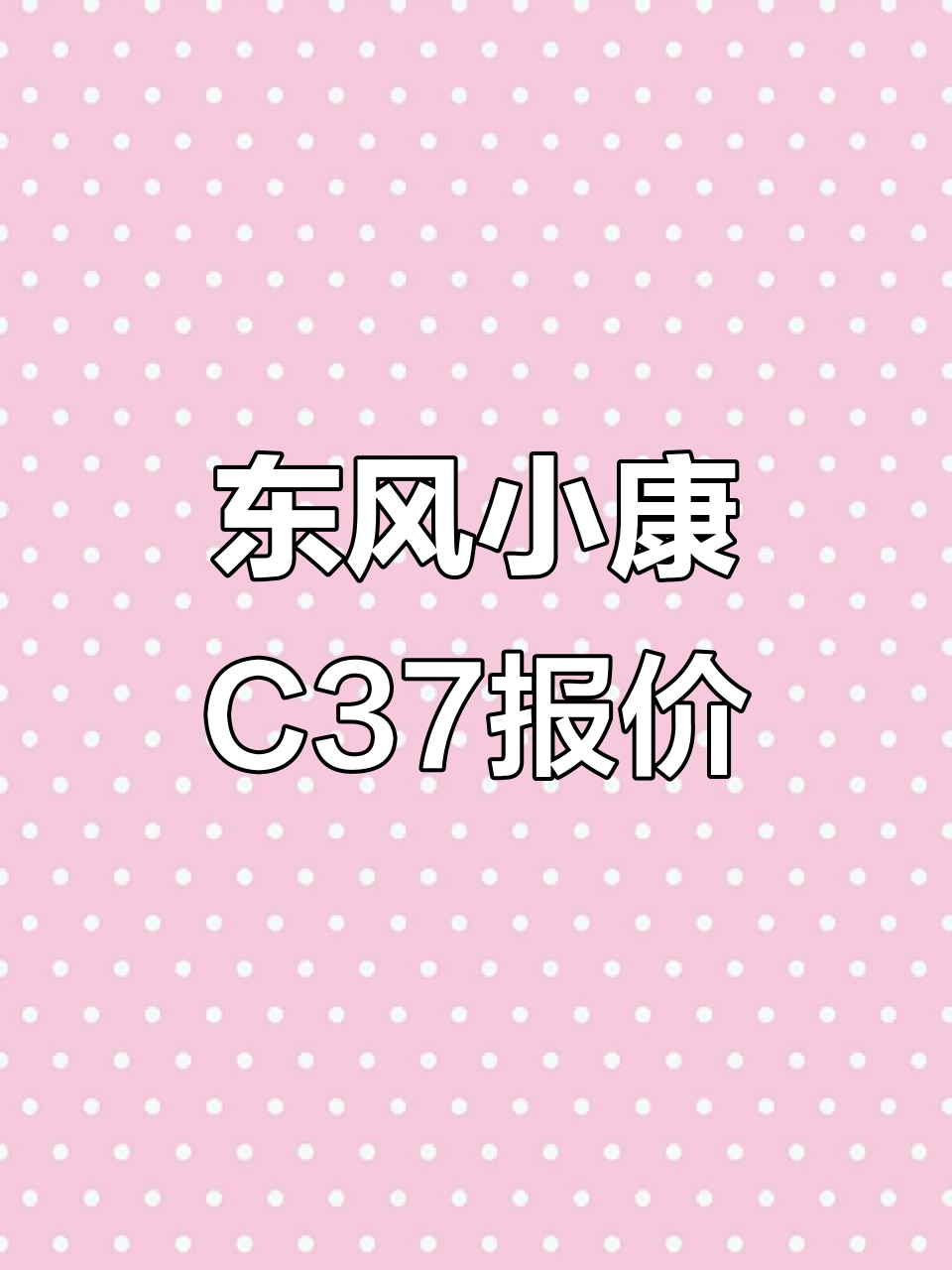 2025年12月12日:东风小康C37面包车价格配置详解