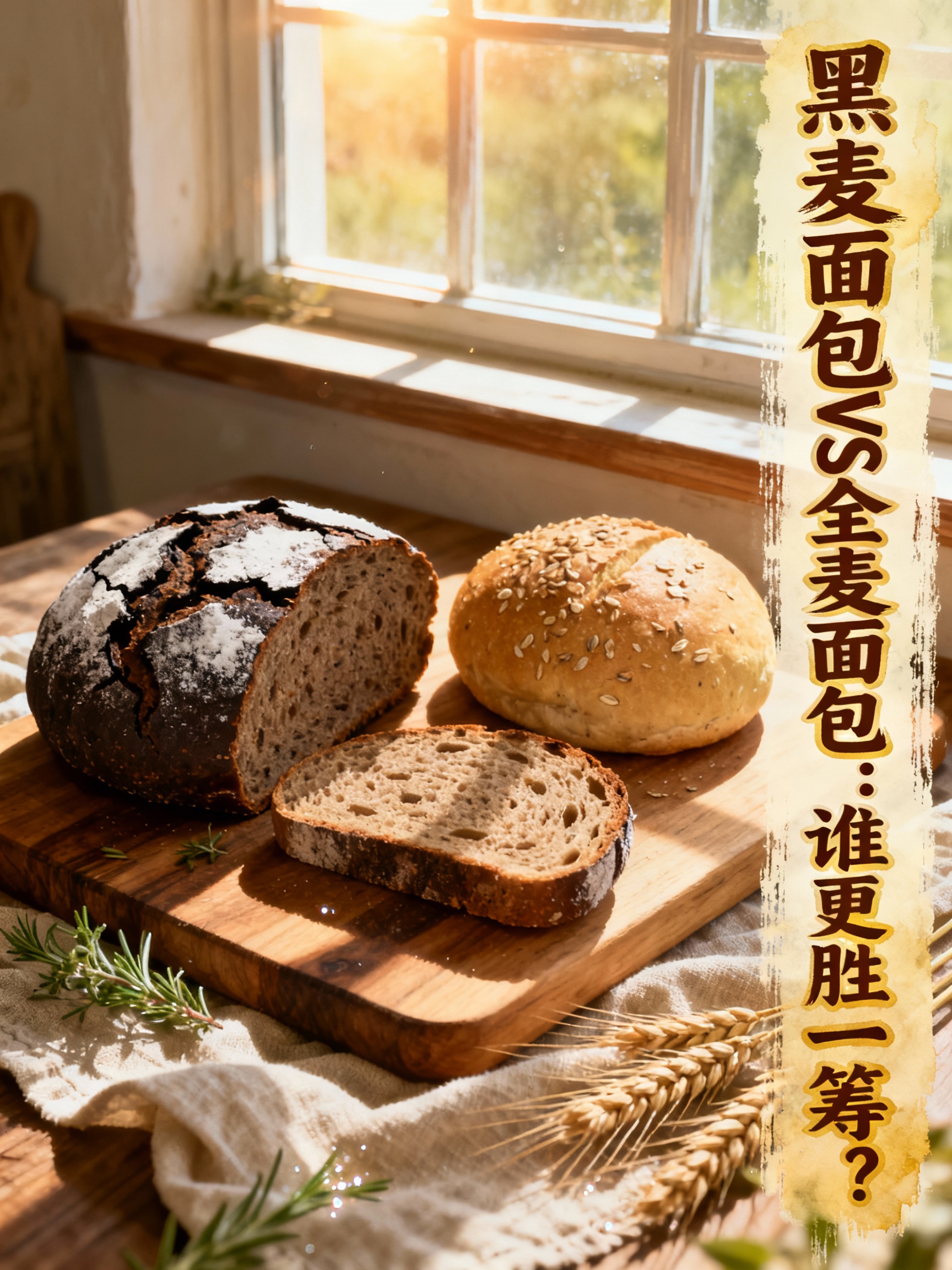 黑麦面包VS全麦面包:谁更胜一筹?