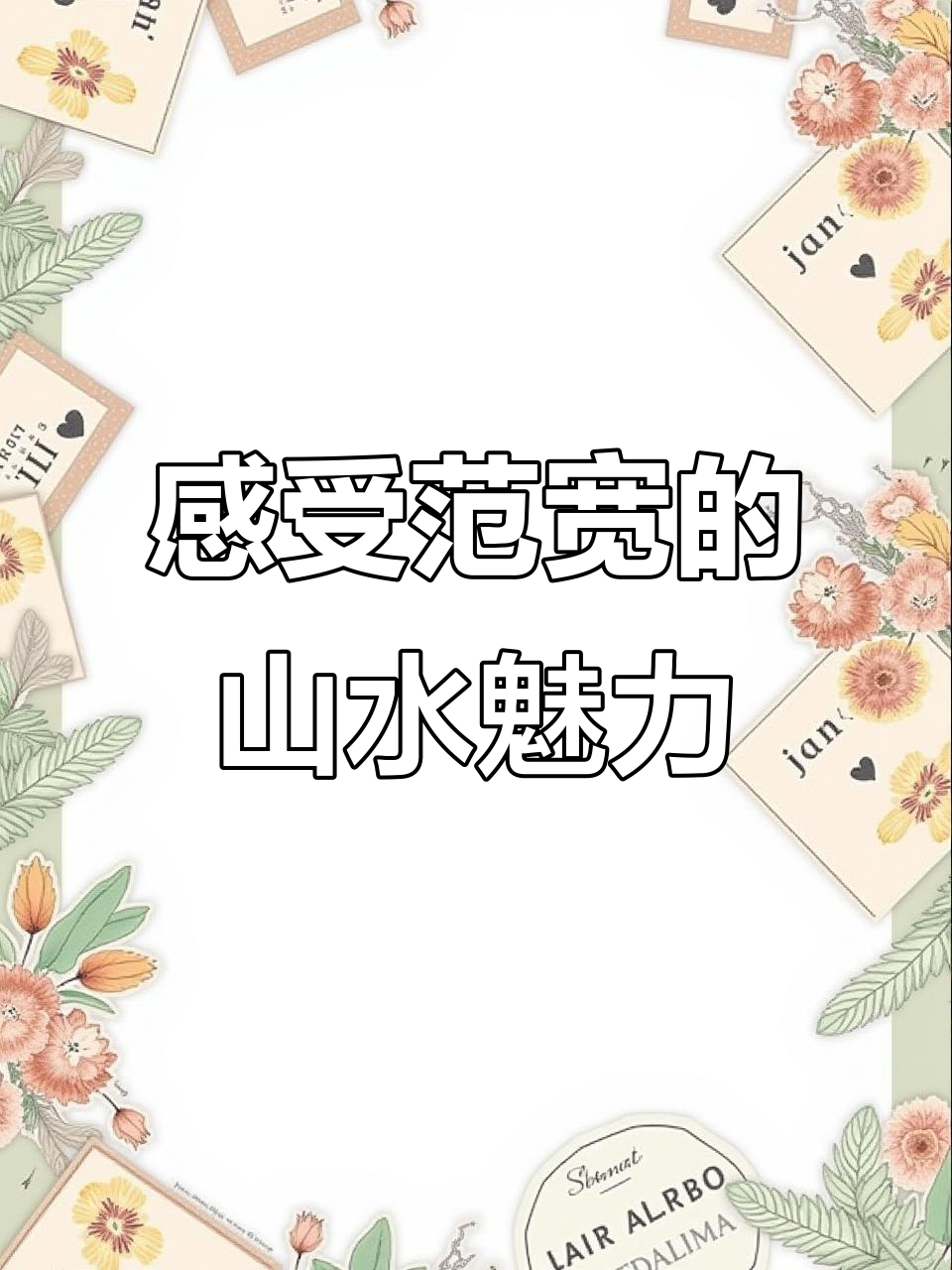 范宽山水画：豪迈壮丽，震撼心灵的艺术体验