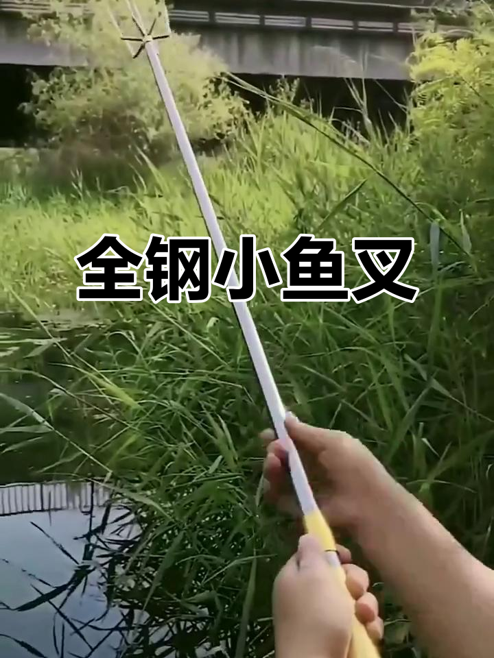 伸缩杆鱼叉,轻松抓捕鱼儿,倒刺设计更稳固