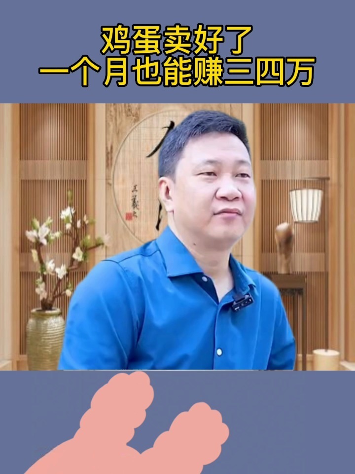 鸡蛋卖好了一个月也能赚三四万