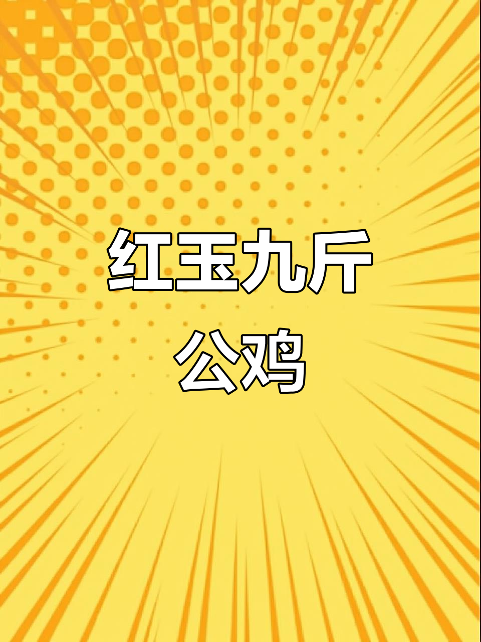 九斤红公鸡苗,毛色亮丽,成长迅速