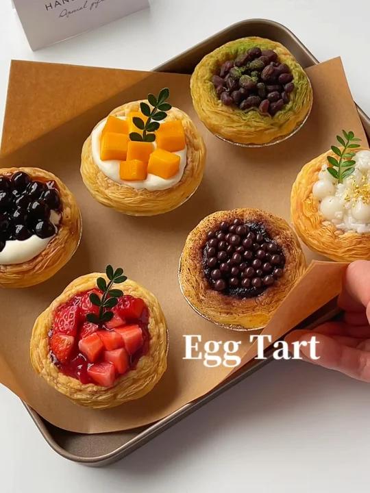 秋日甜品!一次解锁6种口味花样蛋挞!零失败