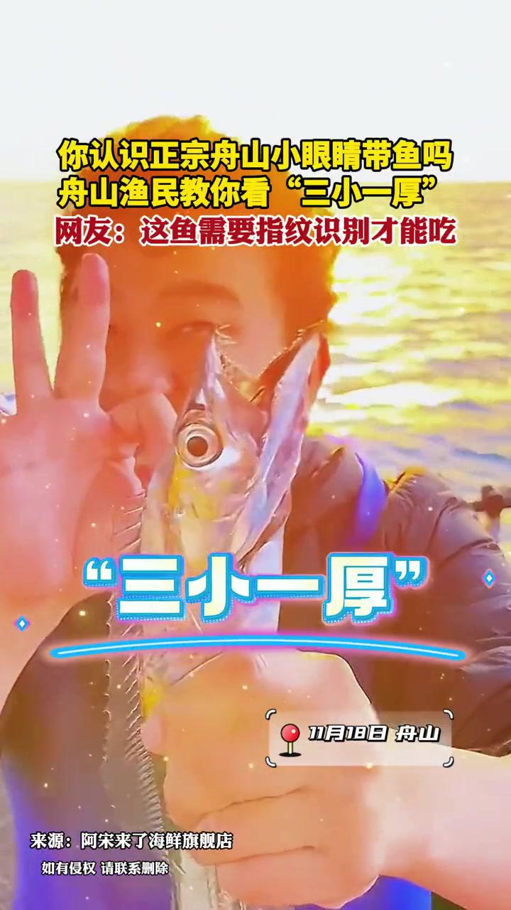 正宗舟山小眼睛带鱼,竟然还可以“指纹识别”
