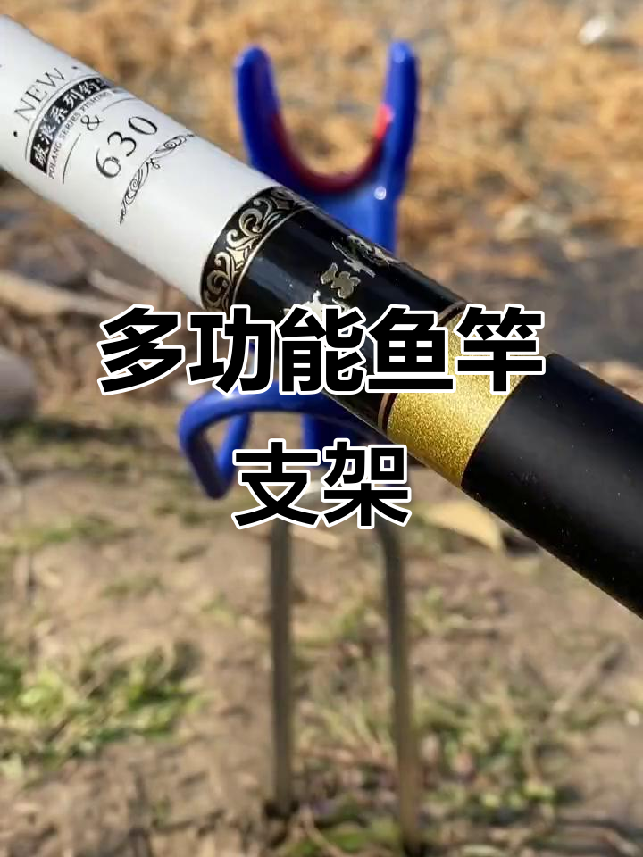 360度旋转鱼竿支架,轻松调节高低,手海两用设计