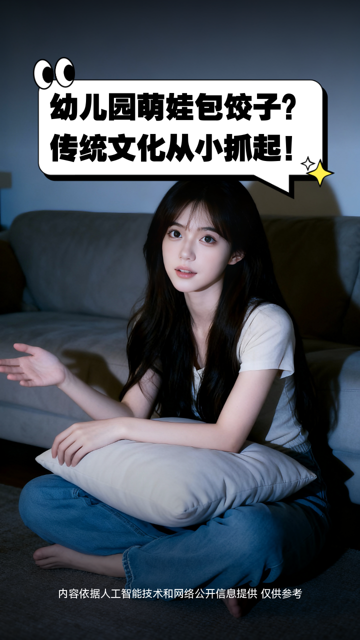 幼儿园萌娃包饺子?传统文化从小抓起!