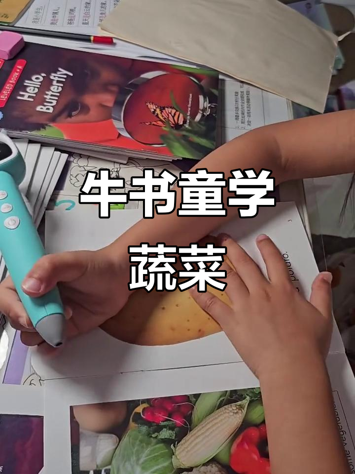 用牛书童点读笔学习蔬菜,土豆、花椰菜等一网打尽