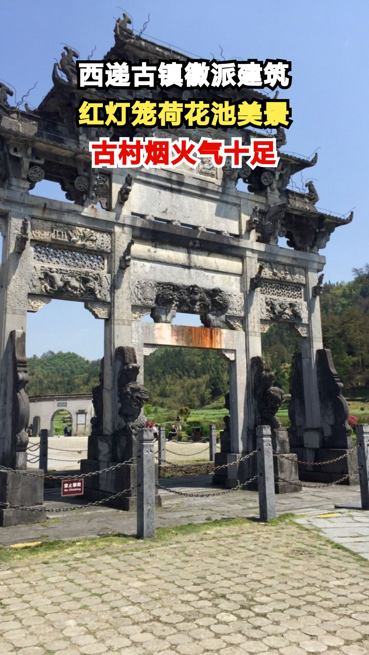 徽派建筑白墙黛瓦,西递古村为何游人如织?红灯笼与荷花池的秘密