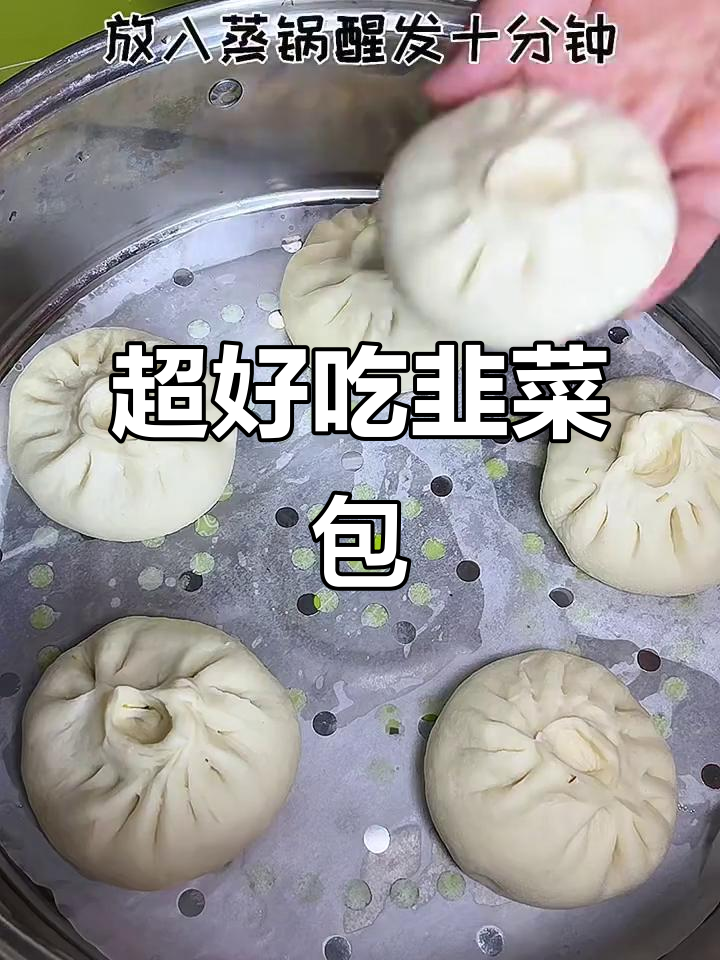 韭菜肉馅大包子，松软鲜香又美味