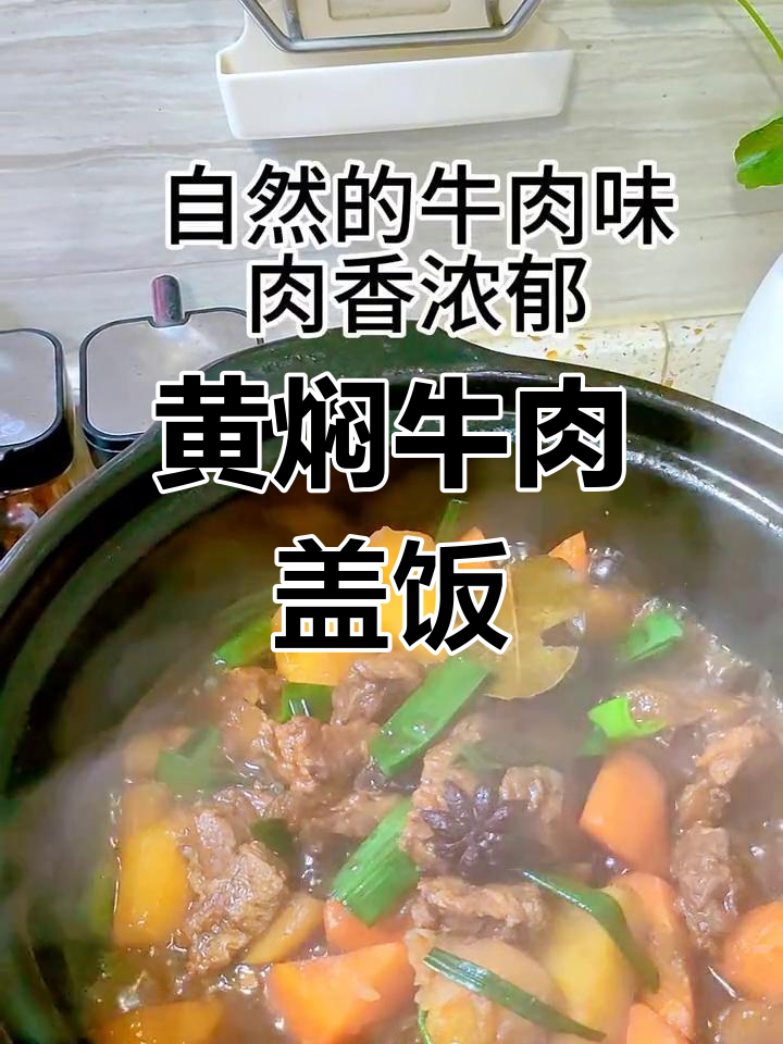 黄焖牛肉盖饭,酥烂美味,香气扑鼻