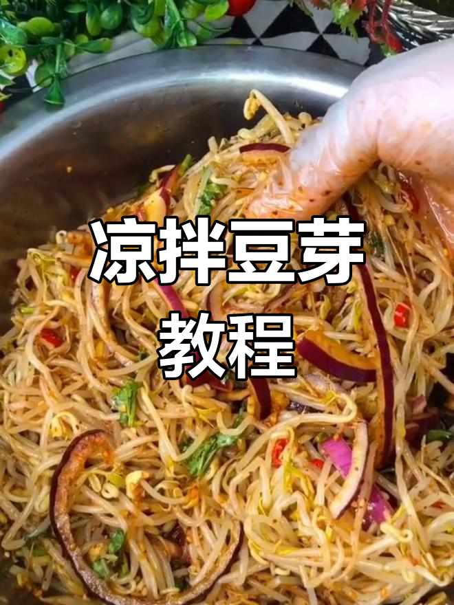 清爽凉拌豆芽,做法简单又美味
