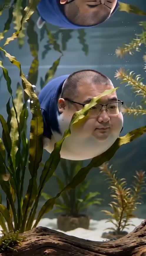#胖丑鱼 #可爱胖鱼 #海底大肥猪 #胖人鱼整活 #邪恶胖头鱼