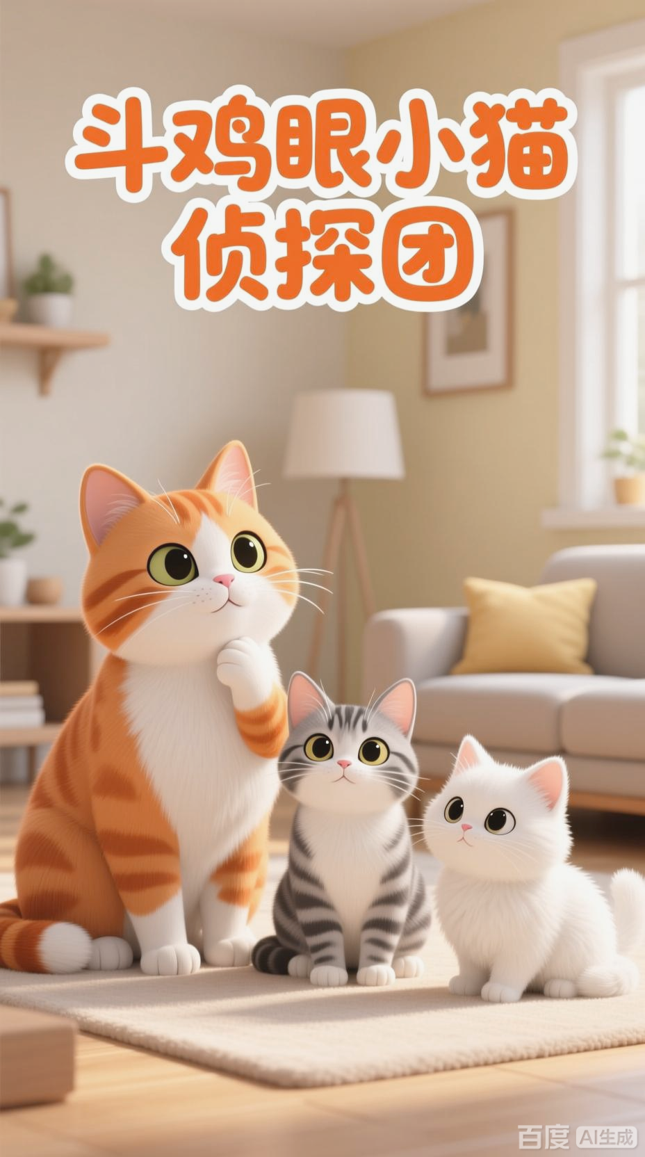 三只斗鸡眼小猫的奇妙视野