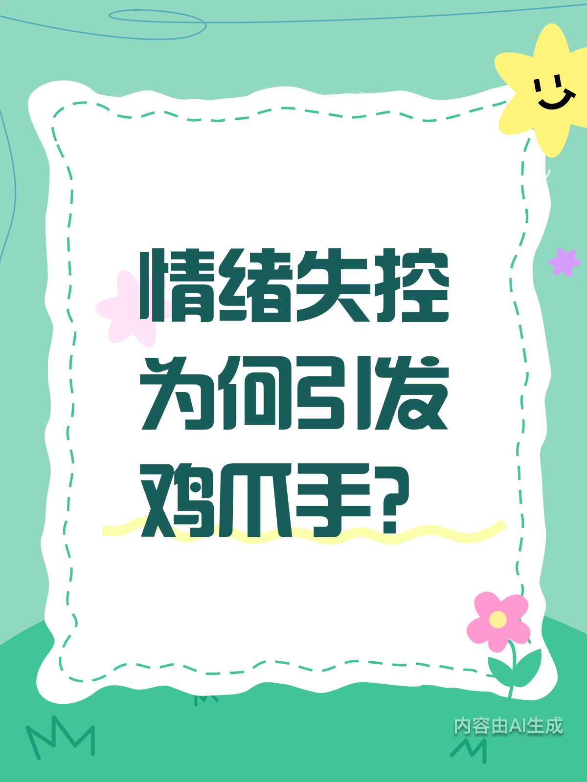 情绪失控竟致“鸡爪手”？原因与应对来了