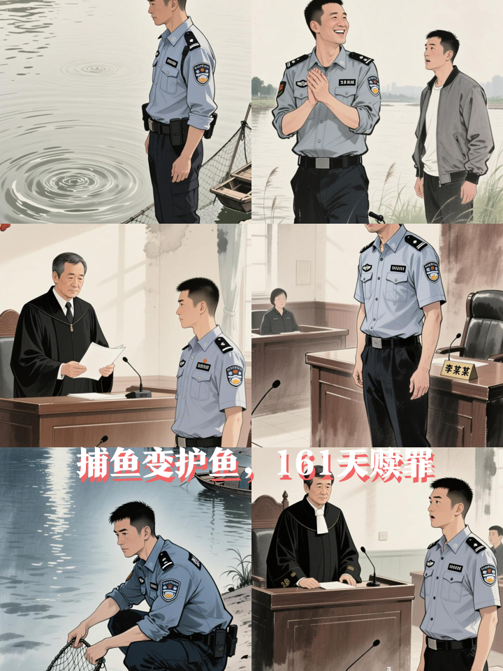 男子在钱塘江捕捞鳗鱼苗300尾，被罚劳务代偿161天！每日不少于8小时清偿“生态欠账”