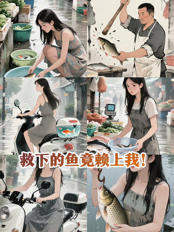 女孩放生十斤大鱼，鱼的反应让她当场泪崩