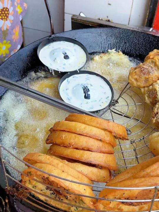 武汉街边的油炸糯米鸡不敢想象多好吃!