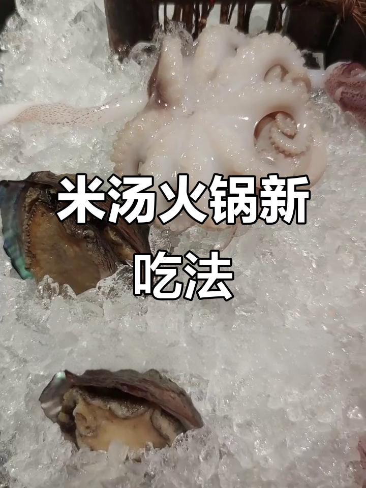 郑州超养生米汤火锅,松茸牛筋搭配大油条海鲜拼盘