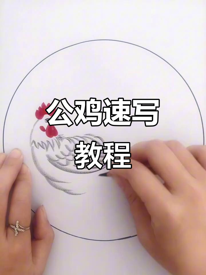 轻松学会画公鸡,步骤简单又有趣