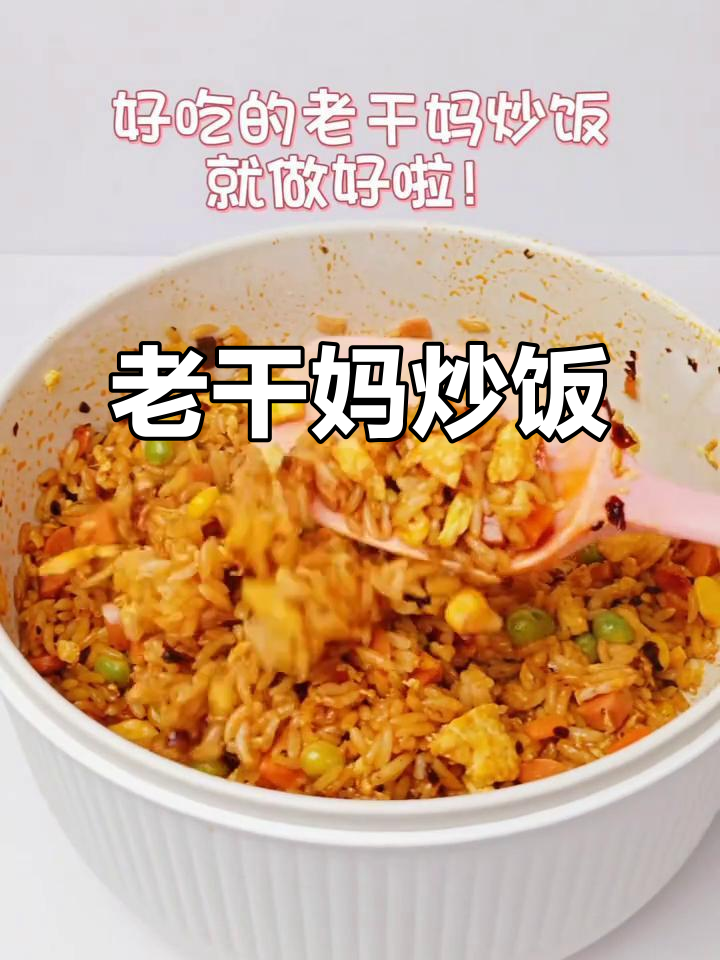 轻松做出美味老干妈炒饭,简单又好吃!