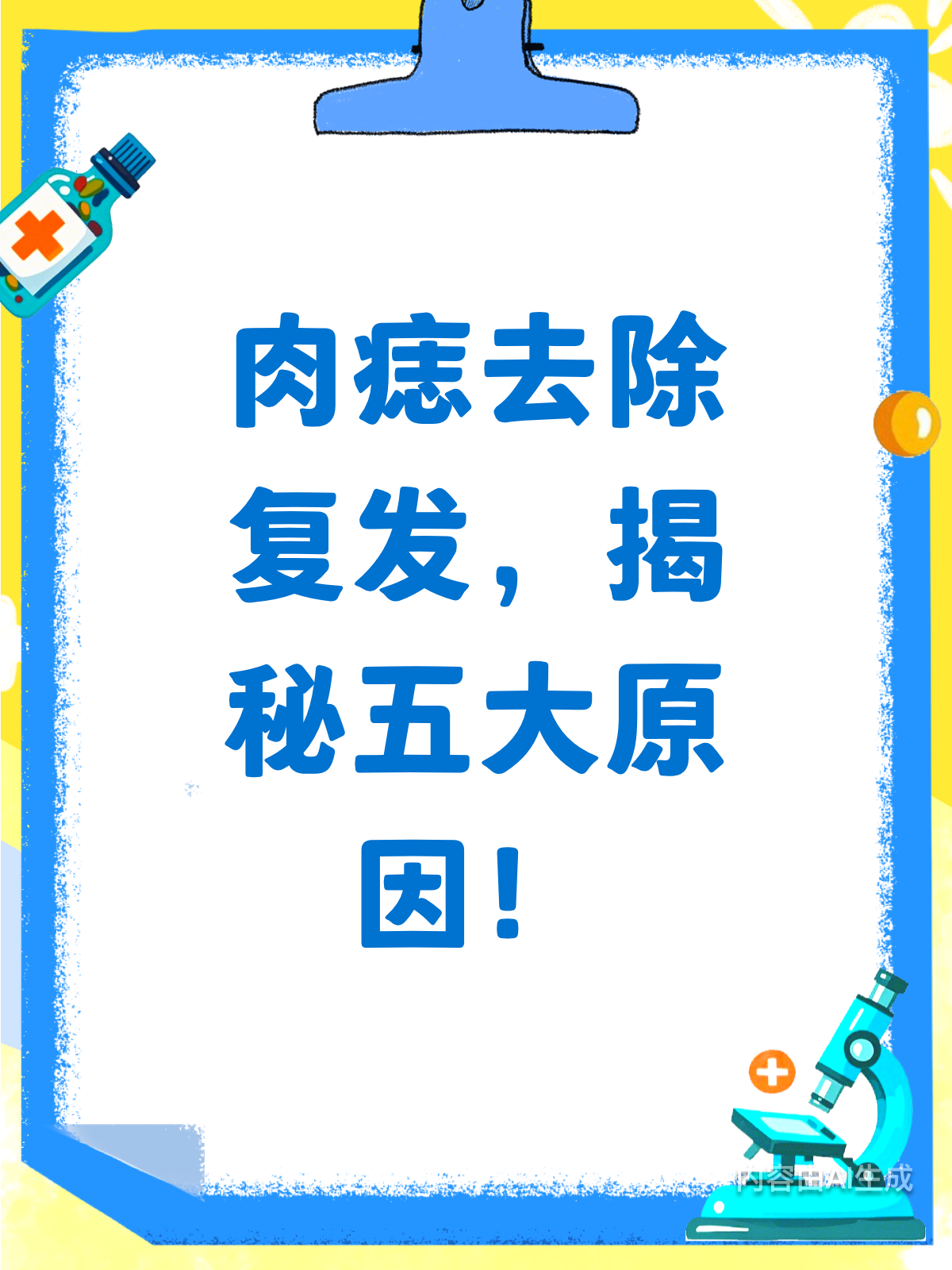 肉痣去了又来?复发原因大揭秘