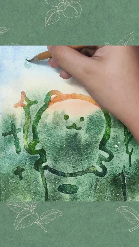 水彩入门教程｜窗户上的水珠怎么画？