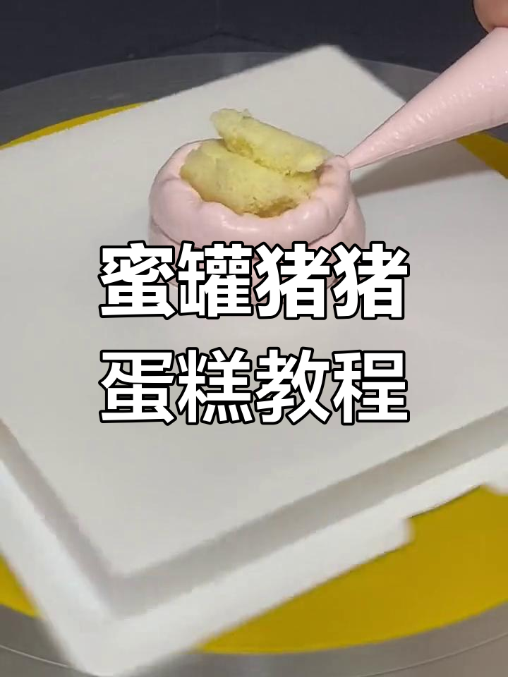 蜜罐猪猪蛋糕制作,零基础也能轻松学会