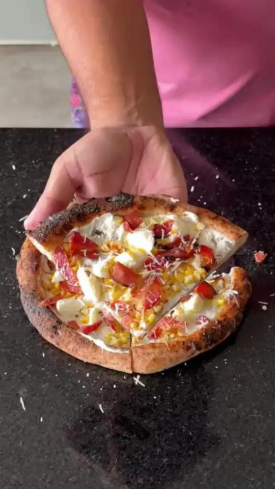 玉米火腿披萨的做法