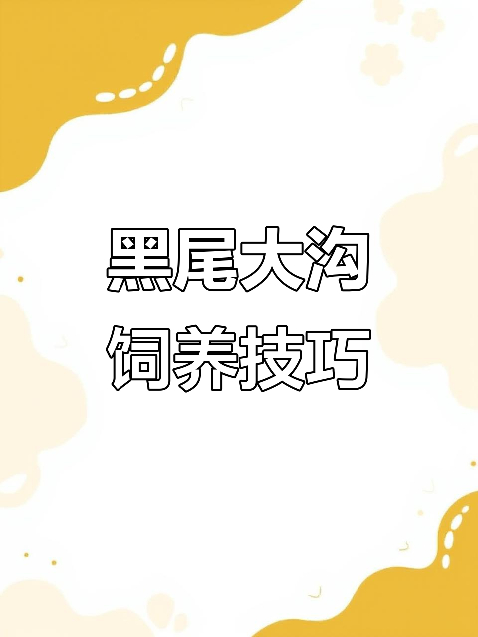 黑尾大钩鱼养殖全攻略：水质、温度、群游习性一网打尽