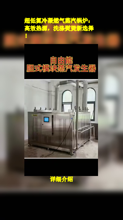 超低氮冷凝燃气蒸汽锅炉:高效热源,洗涤熨烫新选择!