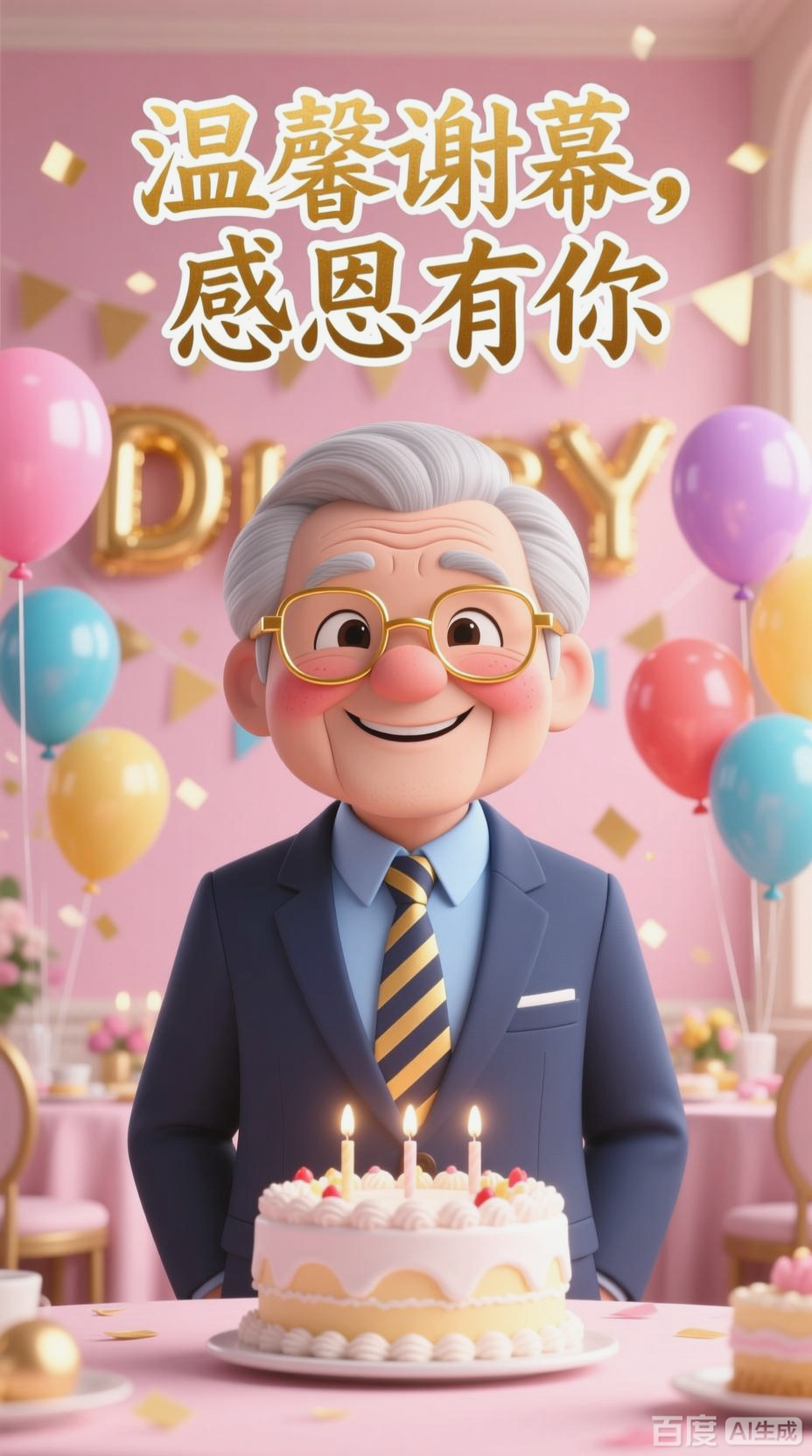 退休角色感谢派对,温馨谢幕