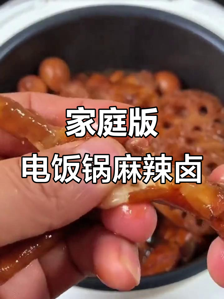 电饭锅做麻辣卤味,简单又好吃,沙卤鸡翅豆皮一学就会