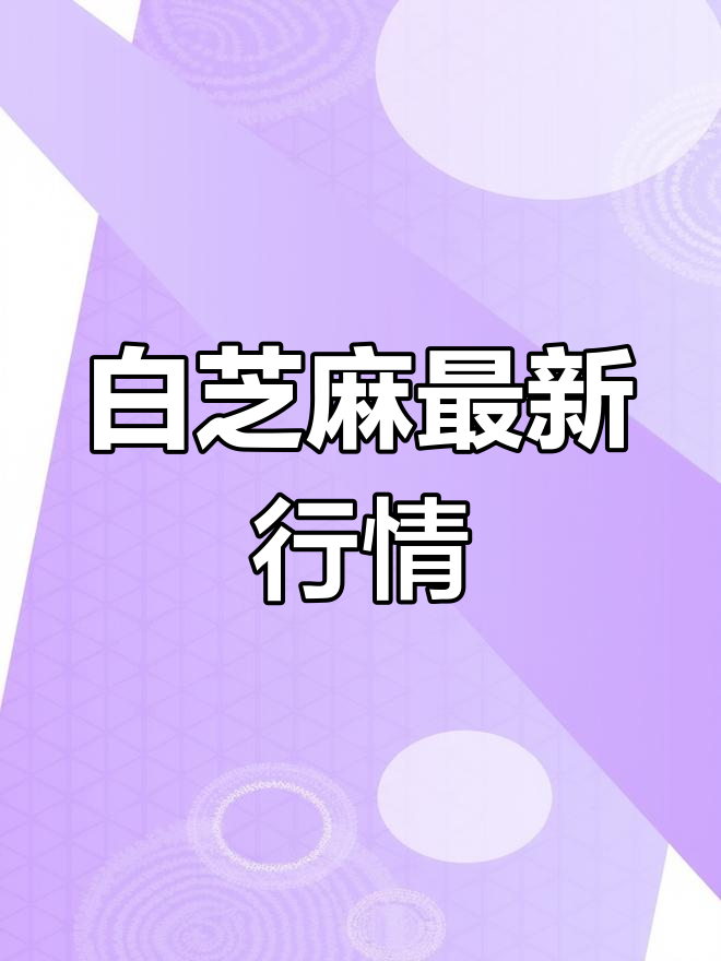 河南驻马店白芝麻价格走势,2024年12月9日最新报价