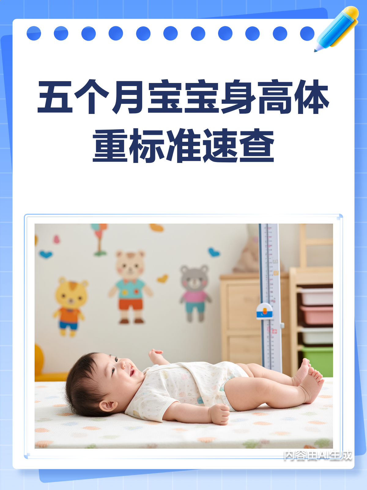 五个月宝宝身高体重,你达标了吗?
