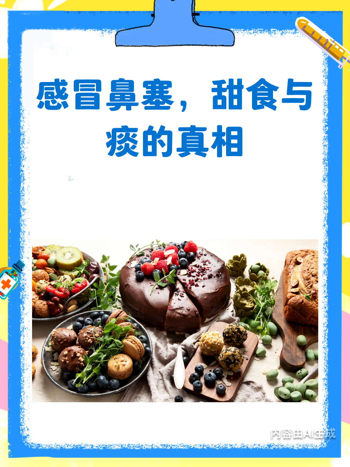 感冒鼻塞时,甜食真的不能吃吗?