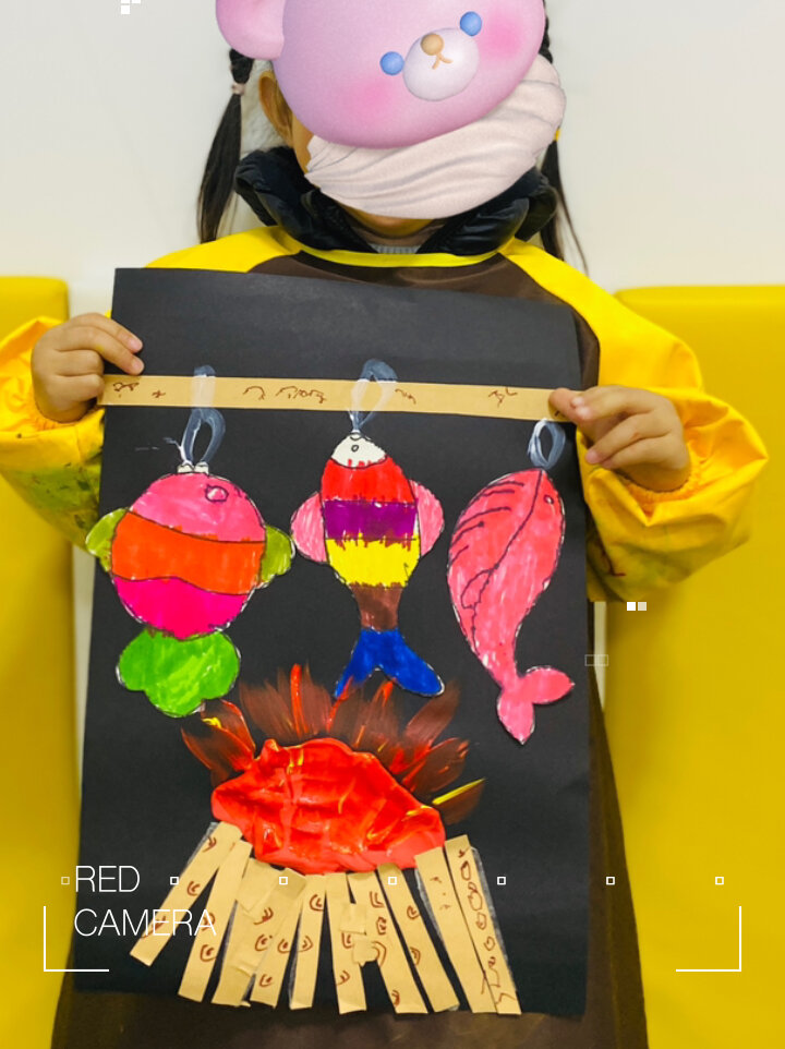 3–4(创意美术画——烤鱼)