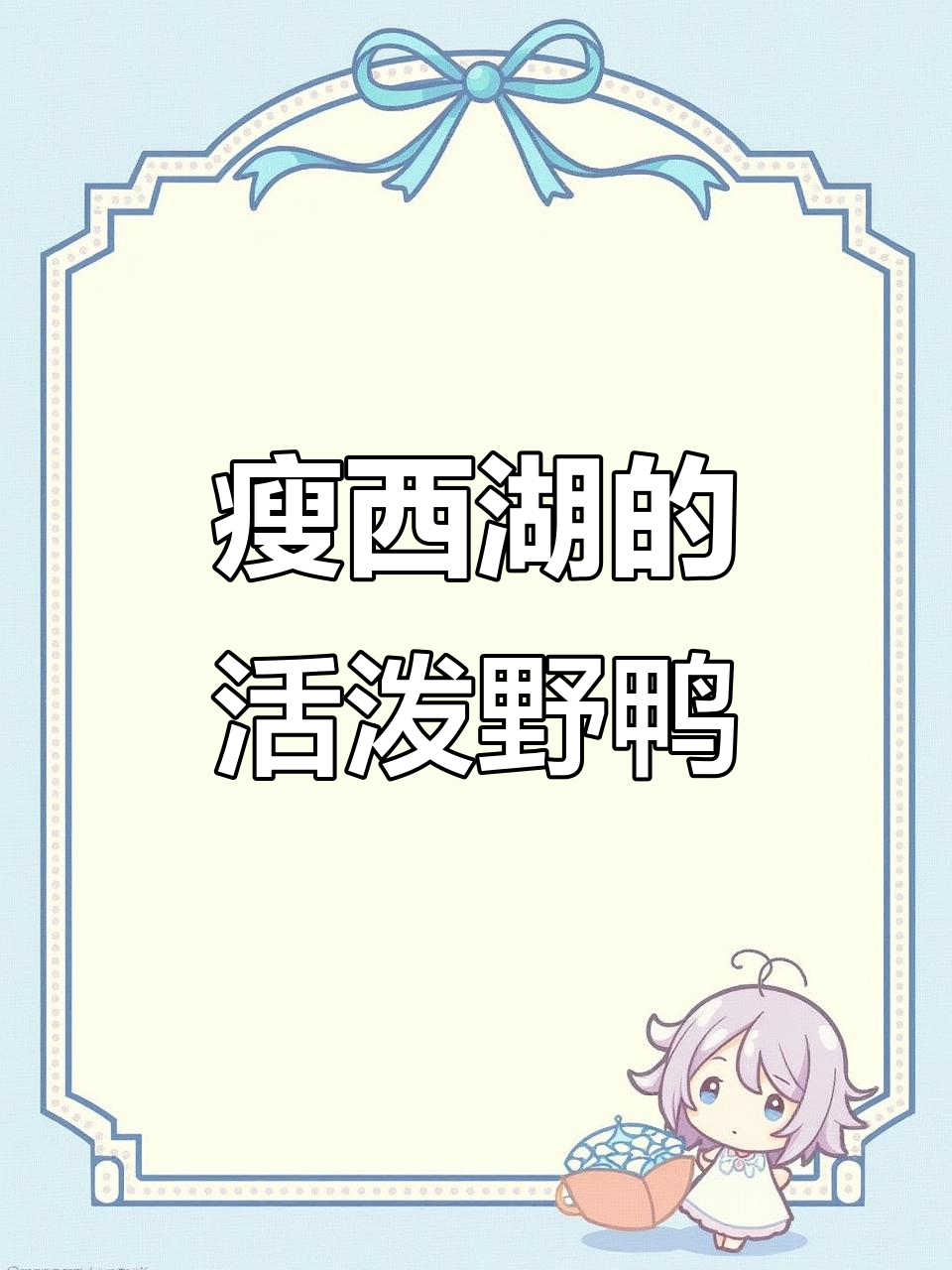 瘦西湖野鸭:冬日里的水鸟活力与趣味
