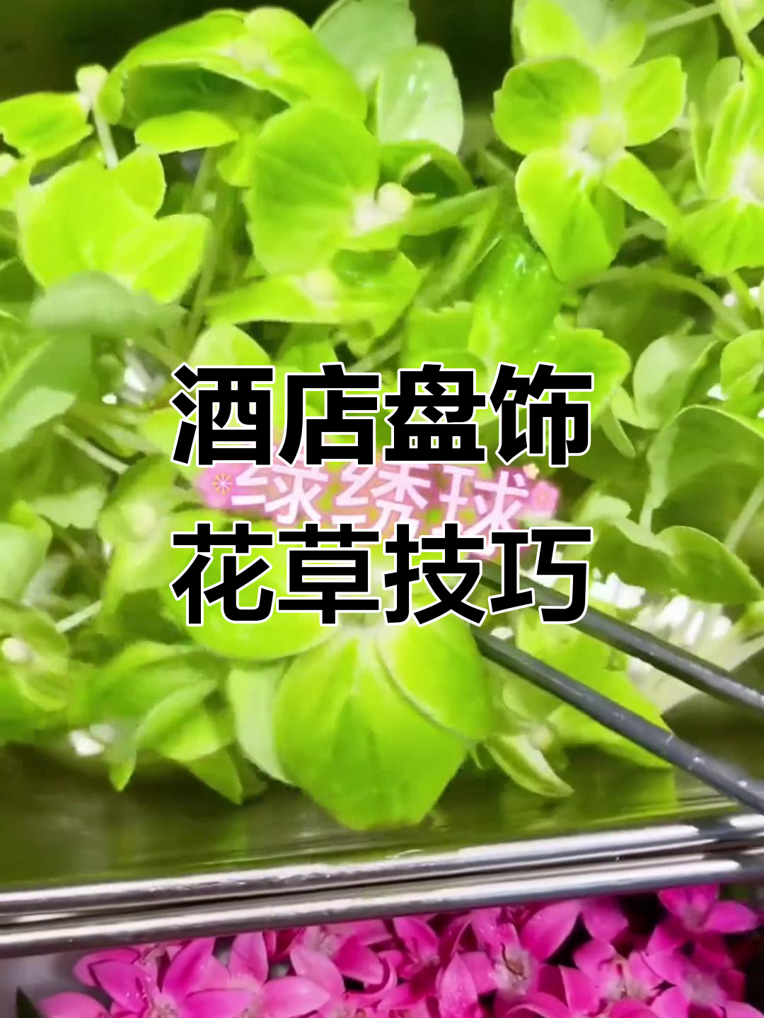 经典酒店盘饰技巧，花草装饰让凉菜更诱人