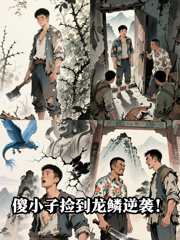 全村笑我憨，直到我胸口长出龙鳞纹身……